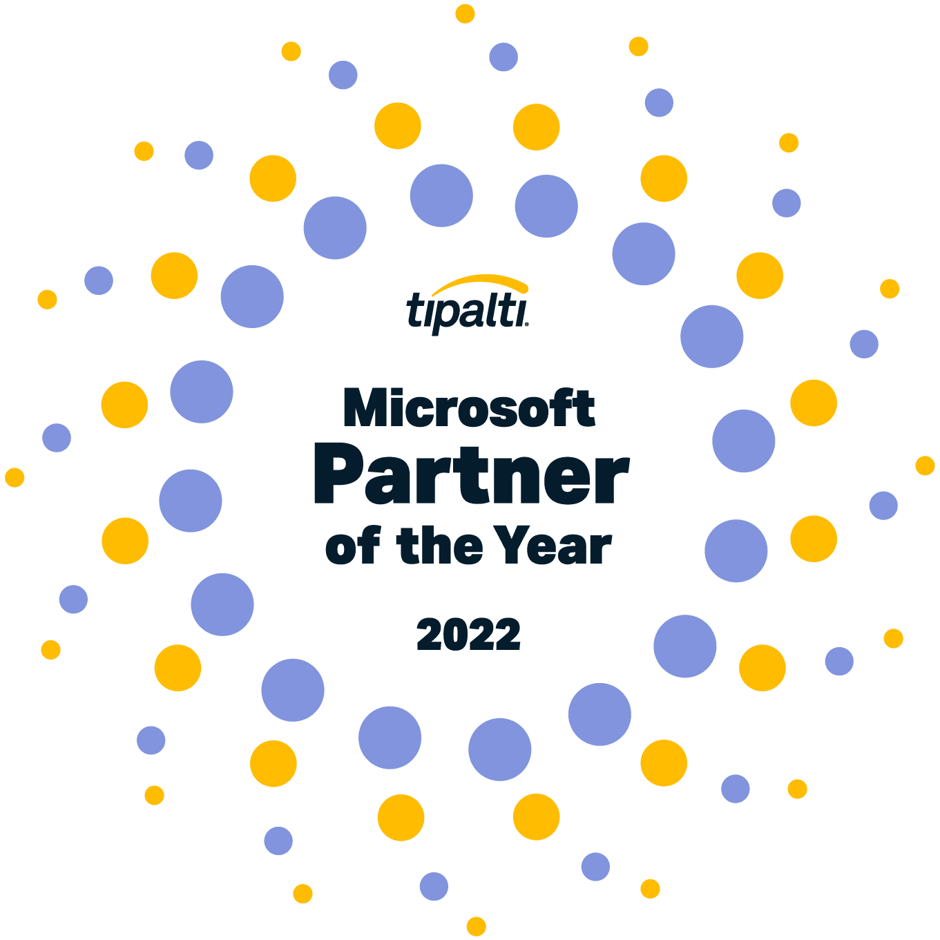 2022 Tipalti Microsoft Partner of the Year